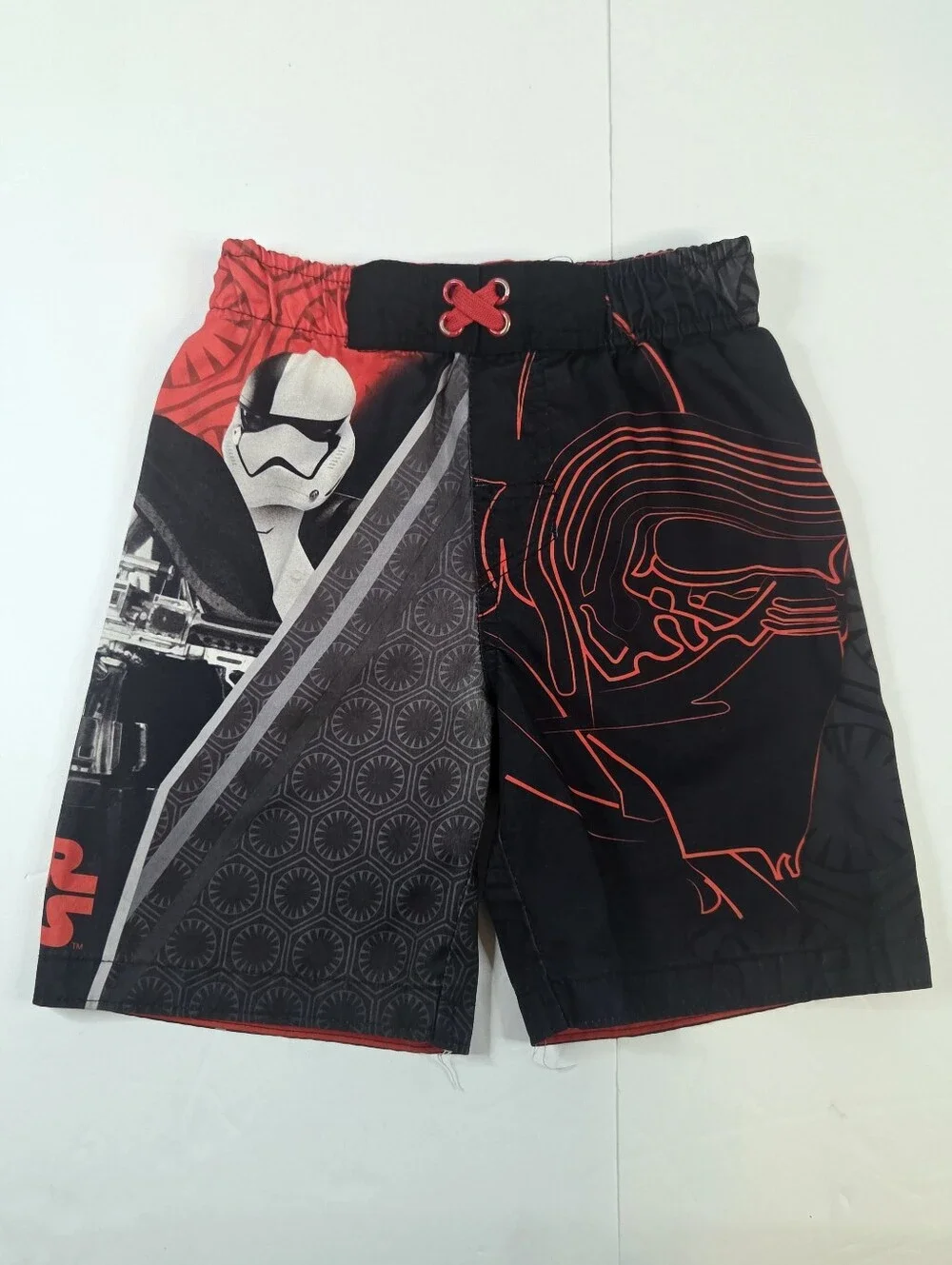 ​2 Pairs Boys XS Star Wars Swimming Shorts Kylo Ren Stormtrooper Lined